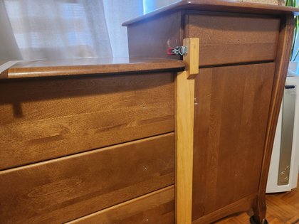 Child Safety Lock for Changing Table Drawers